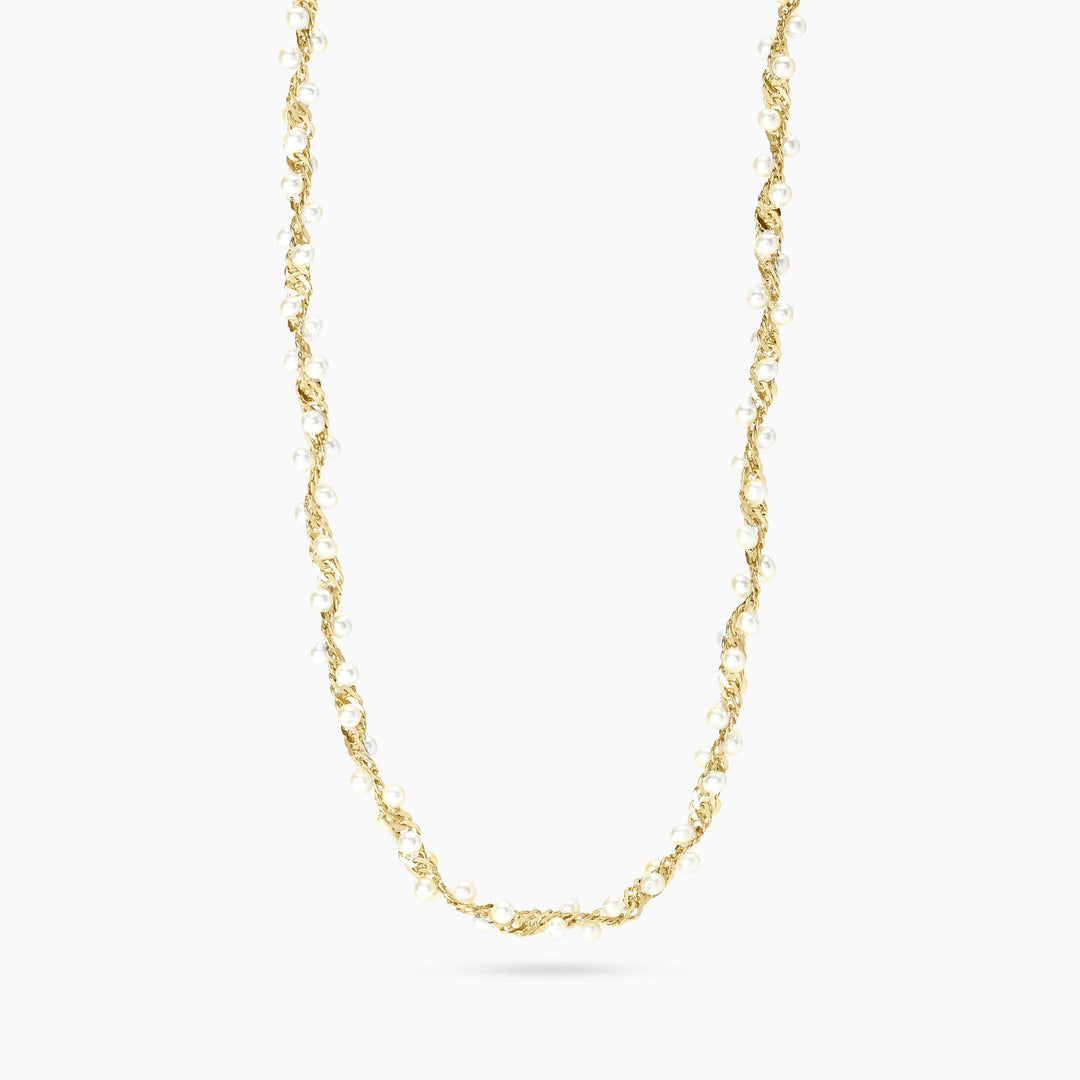 Kidult Girocollo dorato con perle conchiglia 851144