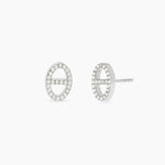 Load image into Gallery viewer, Kidult Orecchini staffa con cristalli 861136