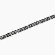 Kidult Bracciale nero in acciaio con catena cardano 831169