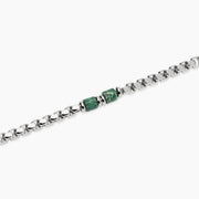 Kidult Bracciale con catena veneta e cilindri in diaspro 831174