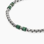 Load image into Gallery viewer, Kidult Bracciale con catena veneta e cilindri in diaspro 831174