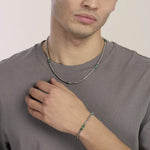 Load image into Gallery viewer, Kidult Bracciale con catena veneta e cilindri in diaspro 831174