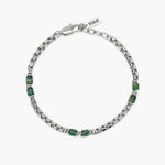 Load image into Gallery viewer, Kidult Bracciale con catena veneta e cilindri in diaspro 831174