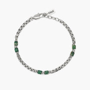 Kidult Bracciale con catena veneta e cilindri in diaspro 831174