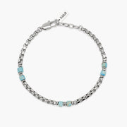 Kidult Bracciale con catena veneta e diaspro azzurro 831175