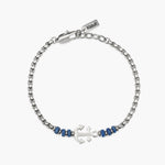 Load image into Gallery viewer, Kidult Bracciale con pietre laviche blu e ancora 831178