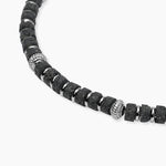 Load image into Gallery viewer, Kidult Bracciale regolabile con dischetti in pietra lavica 831180