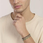 Load image into Gallery viewer, Kidult Bracciale regolabile con dischetti in pietra lavica 831180
