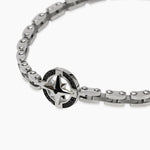 Load image into Gallery viewer, Kidult Bracciale con maglia in acciaio e rosa dei venti 831186