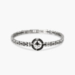 Load image into Gallery viewer, Kidult Bracciale con maglia in acciaio e rosa dei venti 831186