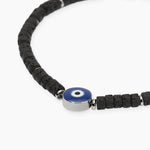 Load image into Gallery viewer, Kidult Bracciale in pietra lavica con simbolo occhio 831189