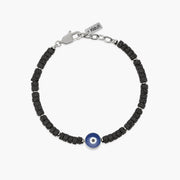 Kidult Bracciale in pietra lavica con simbolo occhio 831189
