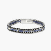 Kidult Bracciale in acciaio e sodalite blu 831193