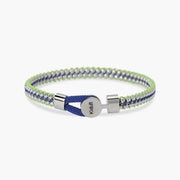 Kidult Bracciale in acciaio e nylon in blu e verde chiaro 831195