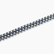 Kidult Bracciale in acciaio e nylon in blu e azzurro 831196