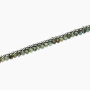 Kidult Bracciale in acciaio con nylon e turchese africano 831199