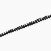 Kidult Bracciale in acciaio con nylon e spinello nero 831200