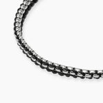 Load image into Gallery viewer, Kidult Bracciale in acciaio con nylon e spinello nero 831200