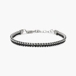 Load image into Gallery viewer, Kidult Bracciale in acciaio con nylon e spinello nero 831200