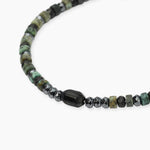 Load image into Gallery viewer, Kidult Bracciale regolabile con ematite e turchese verde 831209
