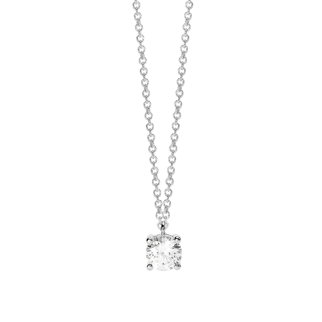 Girocollo con Catena Rolo' e Diamante Lab-Grown