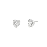 Load image into Gallery viewer, Orecchini a Cuore con Diamante Lab-Grown