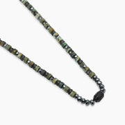 Kidult Collana regolabile con ematite e turchese verde 851114
