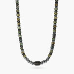 Load image into Gallery viewer, Kidult Collana regolabile con ematite e turchese verde 851114