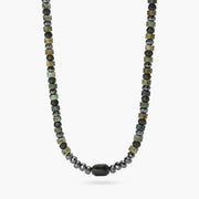 Kidult Collana regolabile con ematite e turchese verde 851114