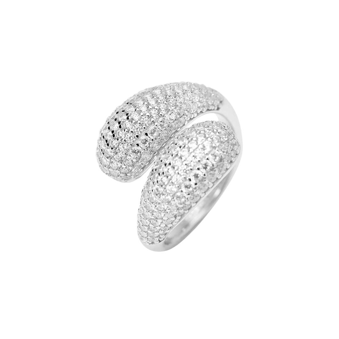 Mabina Anello in argento con pavé di zirconi bianchi 523515