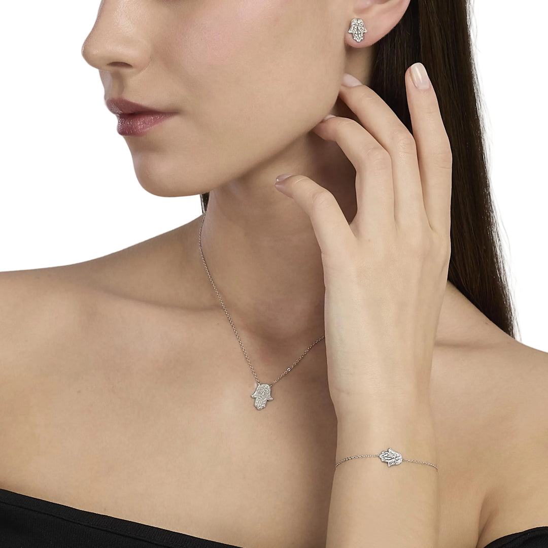 Mabina Bracciale in argento con mano di Fatima 534164