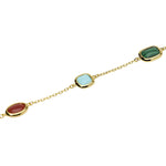 Load image into Gallery viewer, Mabina Bracciale in argento dorato con pietre multicolor 534173