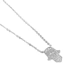 Load image into Gallery viewer, Mabina Girocollo in argento con mano di Fatima 553899