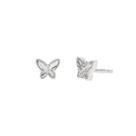 Load image into Gallery viewer, Mabina Orecchini a lobo in argento con farfalla 563978