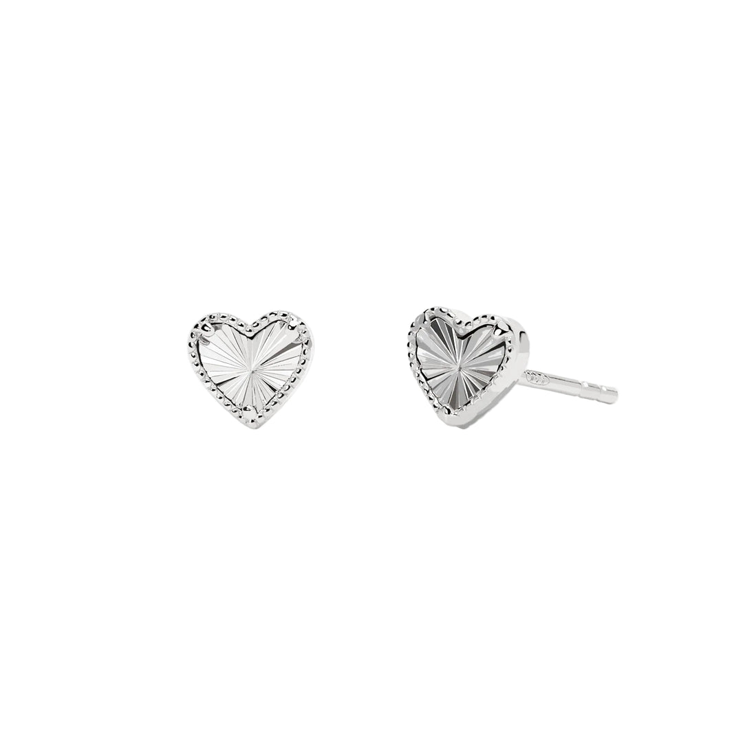 Mabina Orecchini a lobo in argento con cuore 563979