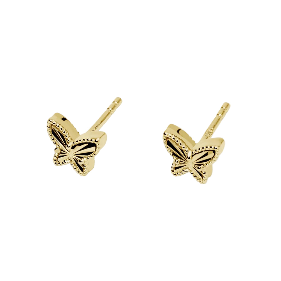 Mabina Orecchini a lobo in argento dorato con farfalla 563980