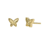 Load image into Gallery viewer, Mabina Orecchini a lobo in argento dorato con farfalla 563980