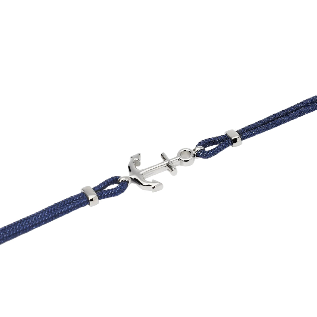 Mabina Bracciale in nylon con ancora in argento 534139
