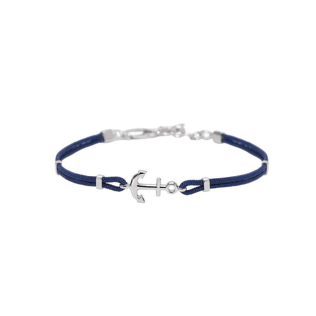 Mabina Bracciale in nylon con ancora in argento 534139