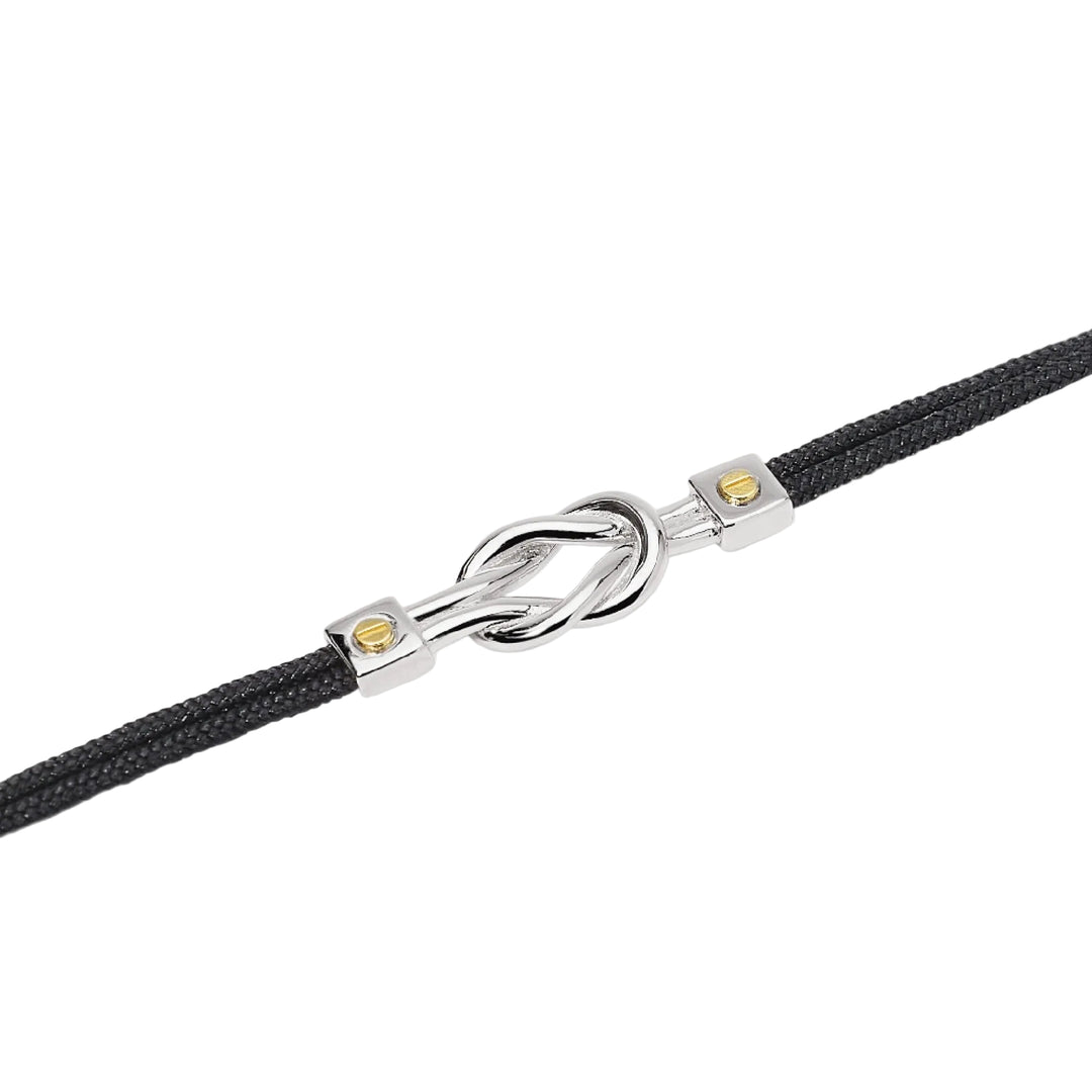 Mabina Bracciale in nylon con nodo centrale 534143