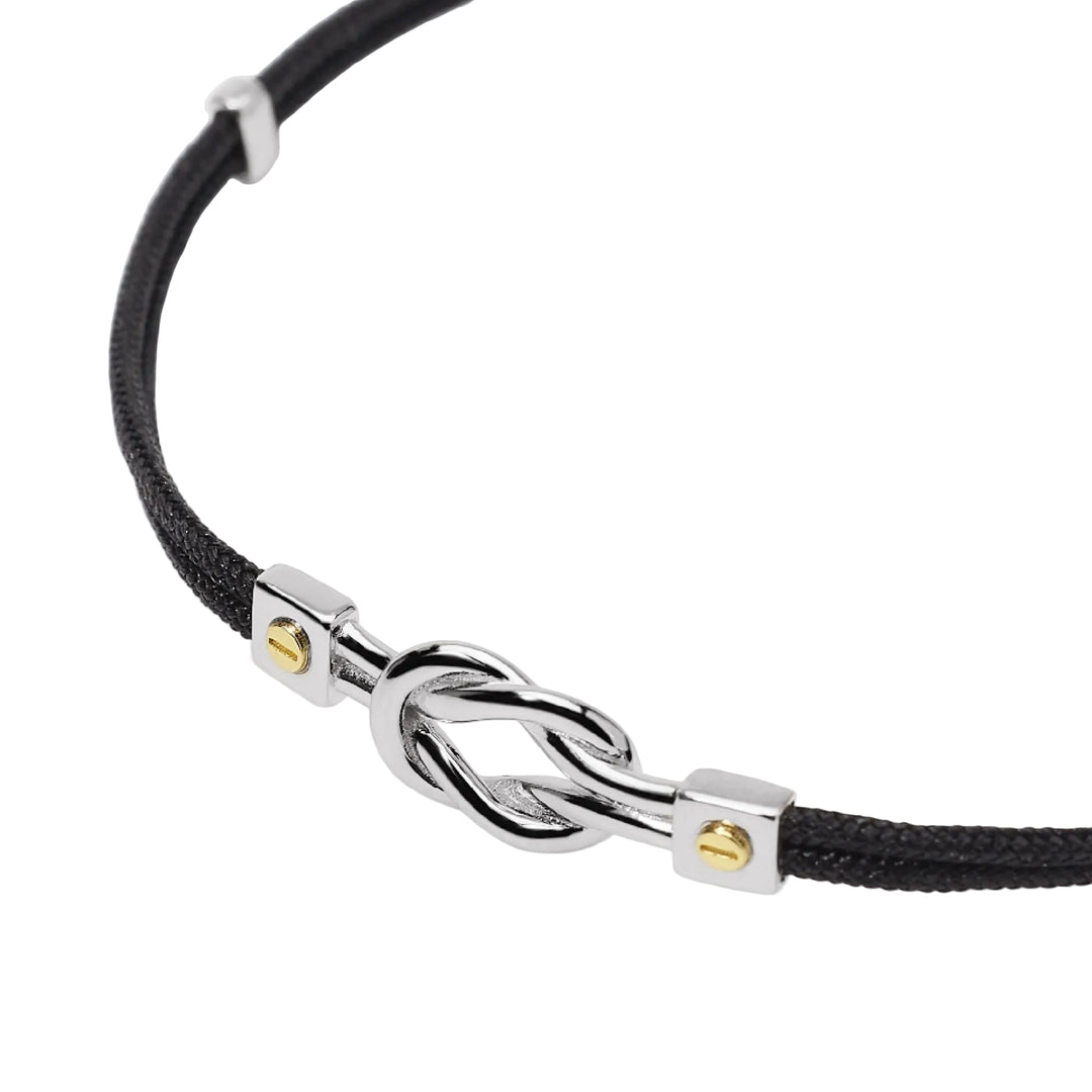 Mabina Bracciale in nylon con nodo centrale 534143 