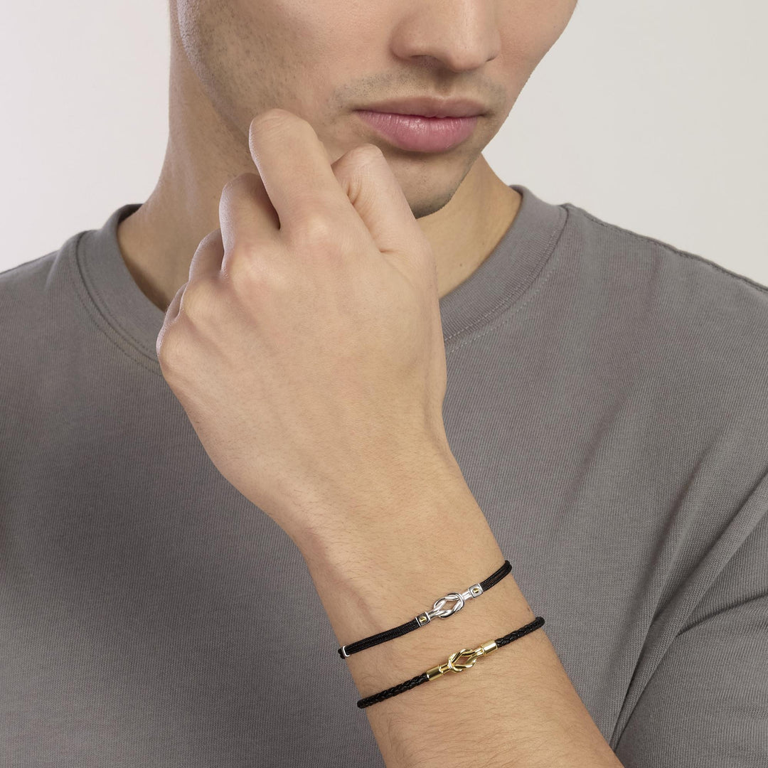 Mabina Bracciale in nylon con nodo centrale 534143 