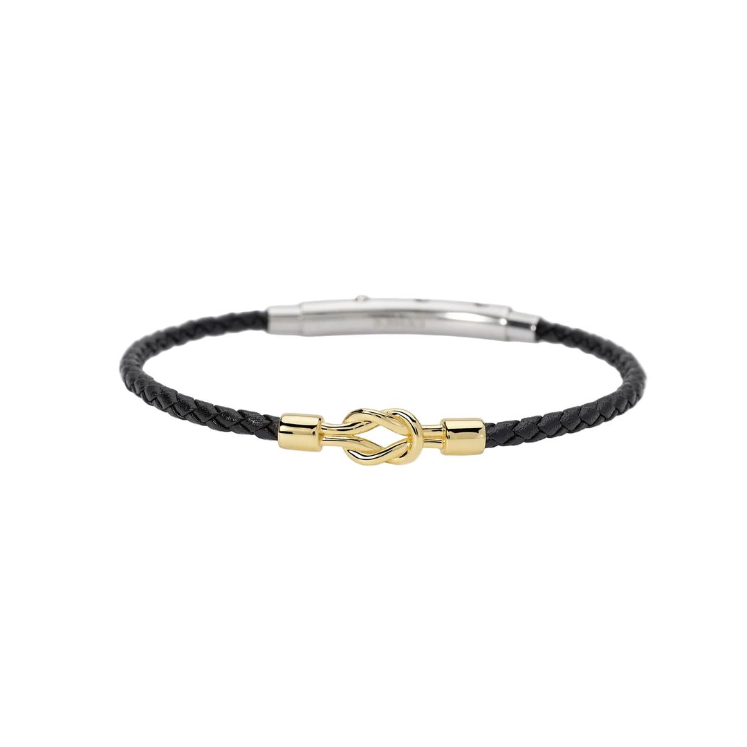 Mabina Bracciale in lab leather e nodo centrale 534144