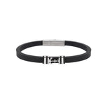 Load image into Gallery viewer, Mabina Bracciale in silicone con ancora in argento 534147