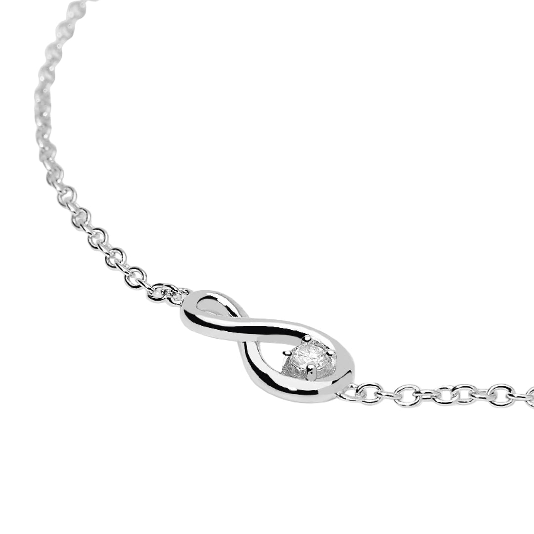 Mabina Bracciale con infinito e diamante lab-grown 534176