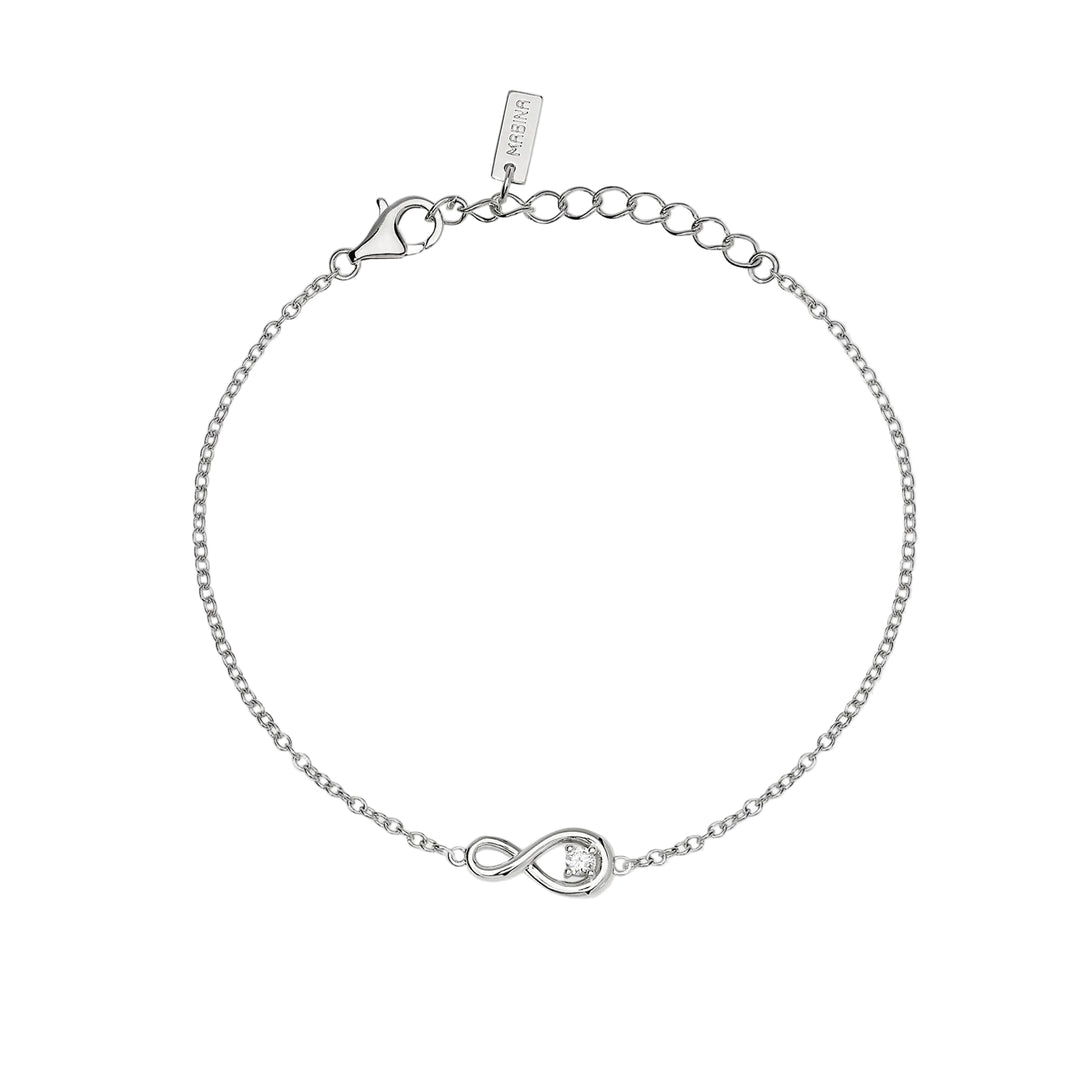 Mabina Bracciale con infinito e diamante lab-grown 534176