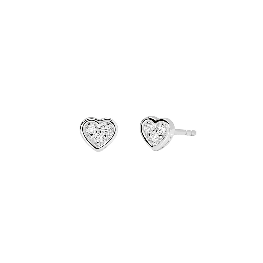 Mabina Orecchini cuore con diamanti lab-grown 563990
