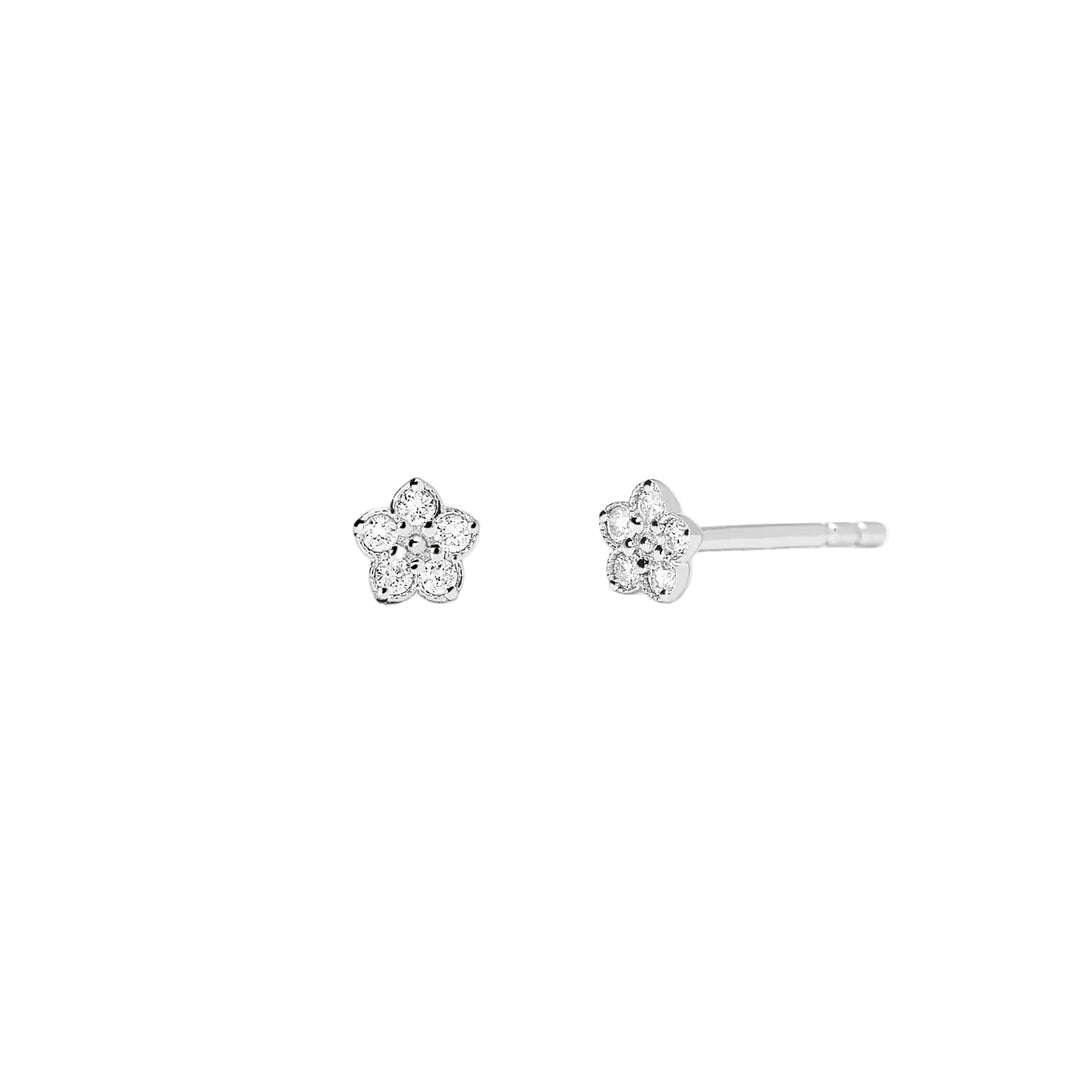 Mabina Orecchini fiore con diamanti lab-grown 563995