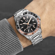 VENEZIANICO Nereide GMT 3521504C - nero/oro rosa - polso