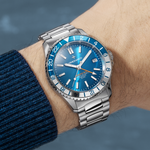 Load image into Gallery viewer, VENEZIANICO Nereide GMT 3521502C - azzurro - polso
